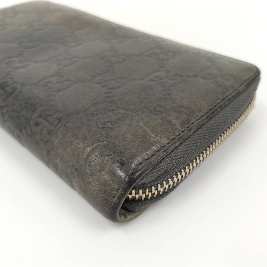 GUCCI（グッチ） ラウンドファスナー 長財布 バンブー ゴールド金具