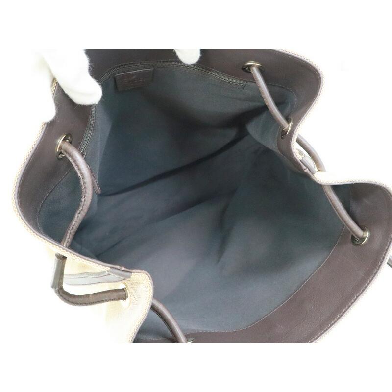 GUCCI グッチ ショルダーバッグ キャンバス ベージュ×ブラウン 257275