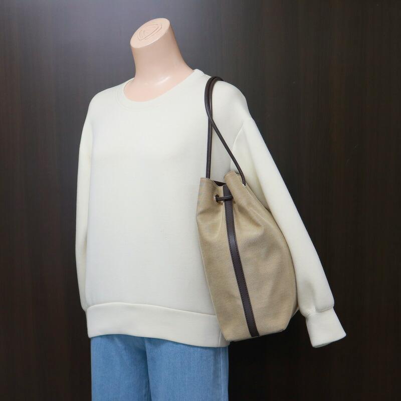 GUCCI グッチ ショルダーバッグ キャンバス ベージュ×ブラウン 257275