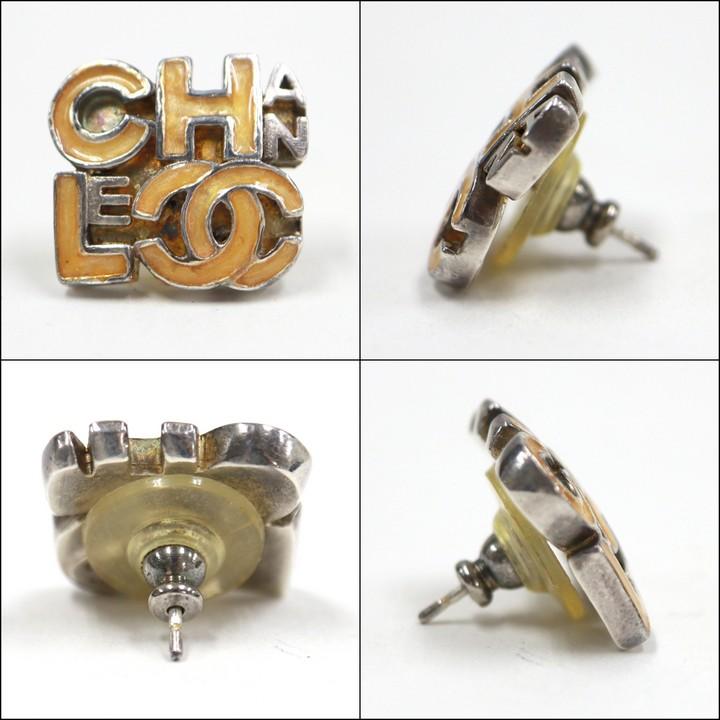 CHANEL シャネル ヴィンテージ スクエア ロゴ ピアス ココマーク