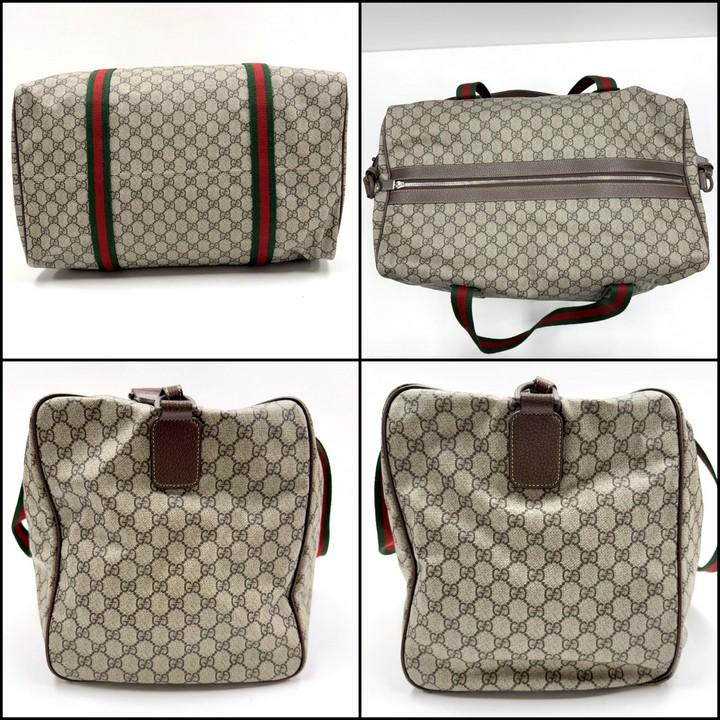 超希少✨ GUCCI 大容量 特大 GG スプリーム ボストンバッグ ベージュ GUCCI グッチ ラージダッフルバッグ ボストンバッグ GGスプリーム