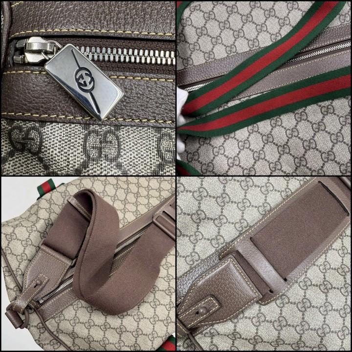 GUCCI グッチ ラージダッフルバッグ ボストンバッグ GGスプリーム