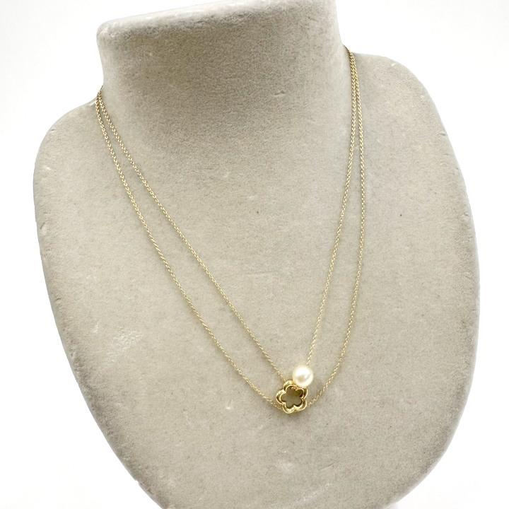 TASAKI タサキ K18 2連ネックレス パール7mm 4.2g : JJコレクション