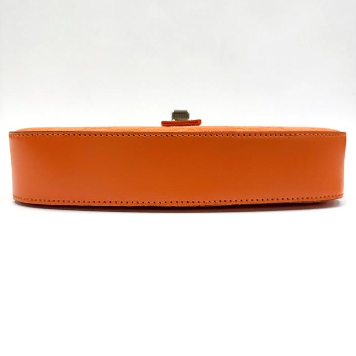 GUCCI グッチ ムーンサイド ミニショルダーバッグ GGキャンバス オレンジ GUCCI グッチ ムーンサイド ミニショルダーバッグ GGキャンバス