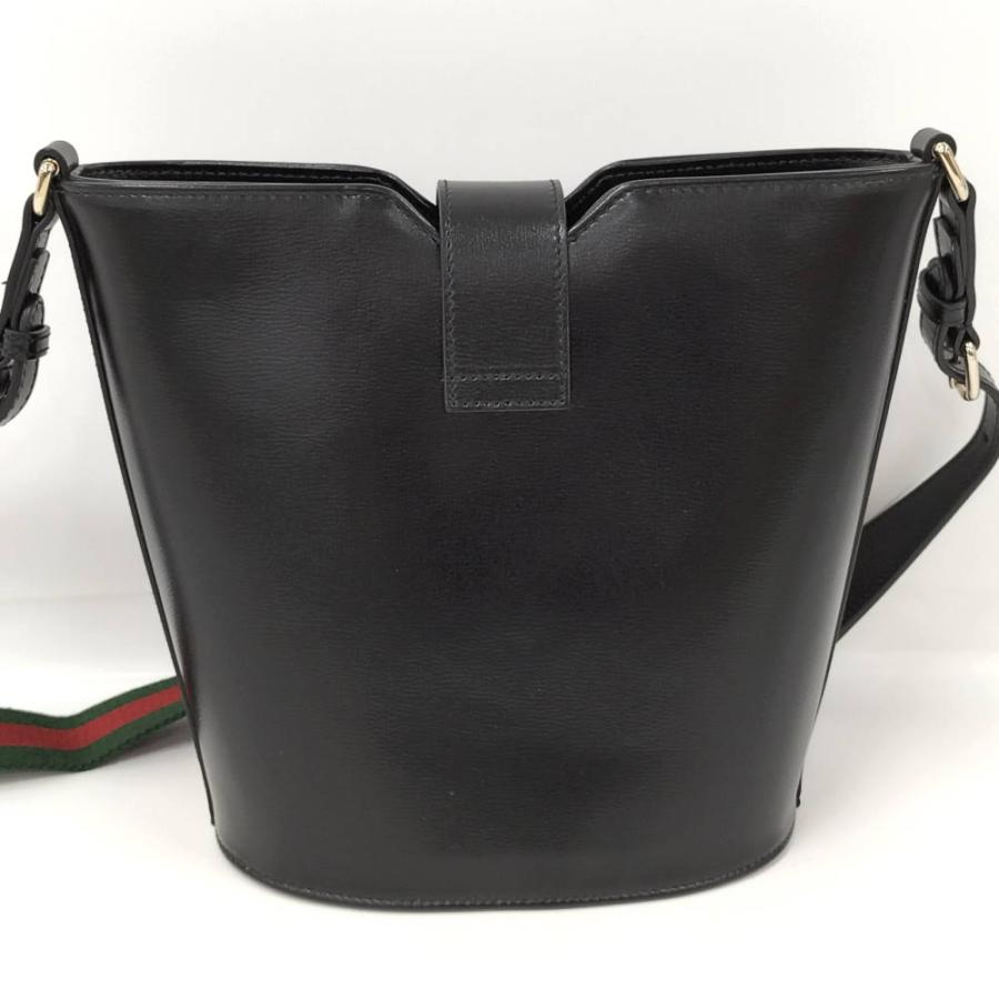 GUCCI（グッチ） バケット ショルダーバッグ レザー ブラック 782908