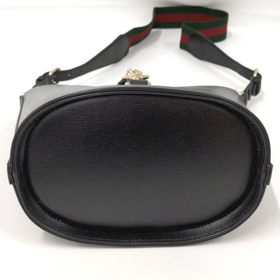GUCCI（グッチ） バケット ショルダーバッグ レザー ブラック 782908