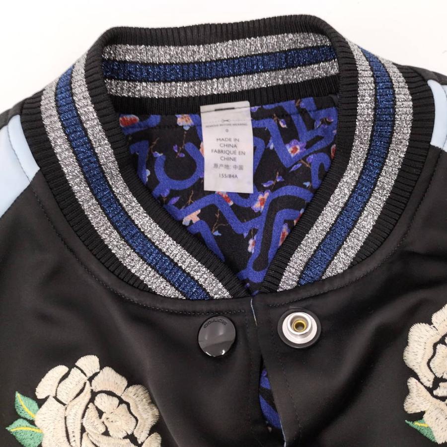 新品 COACH コーチ スカジャン 花刺繍 サテン リバーシブル ブラック COACH（コーチ） × Keith Haring リバーシブル サテン ジャケット