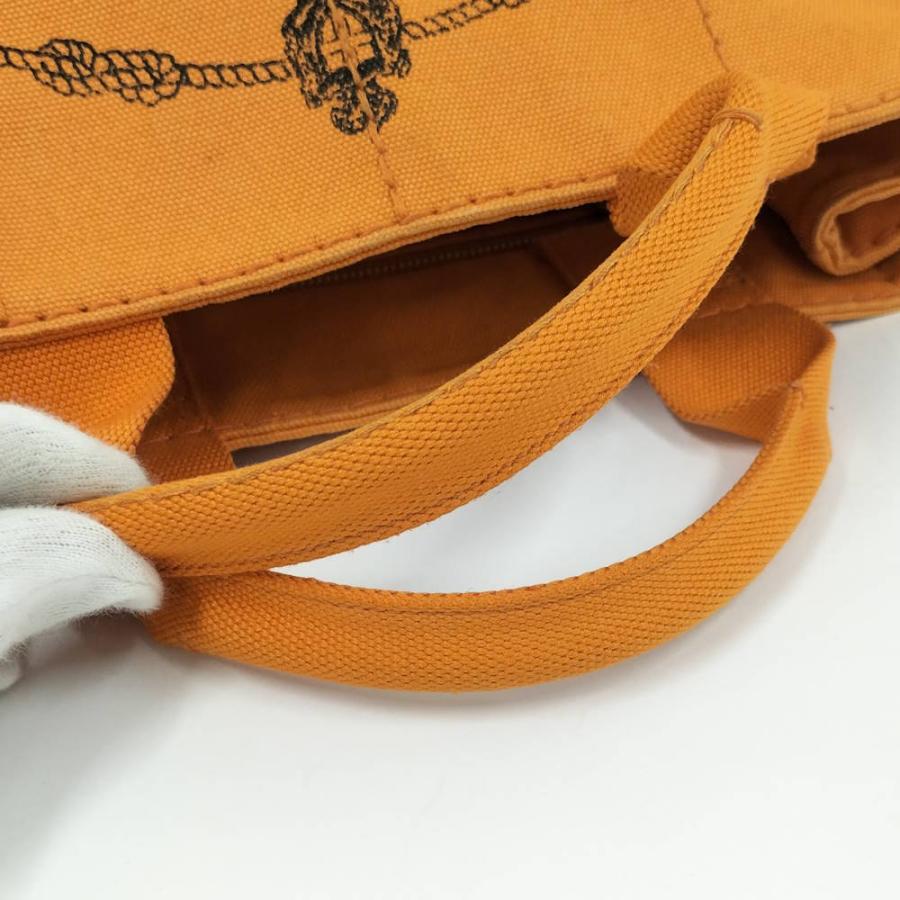 PRADA（プラダ） カナパ ハンドバッグ キャンバス オレンジ BN2439