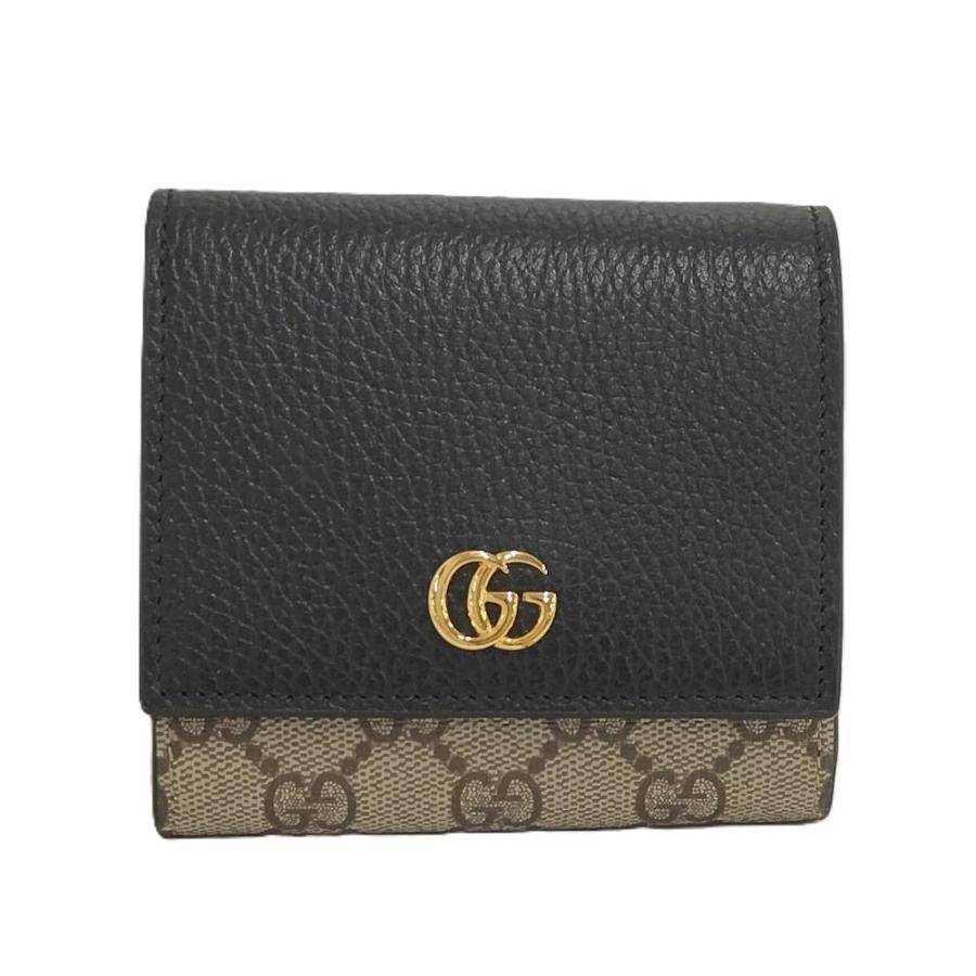 GUCCI（グッチ） GUCCI GGマーモント 二つ折り財布 レザー PVC 742360