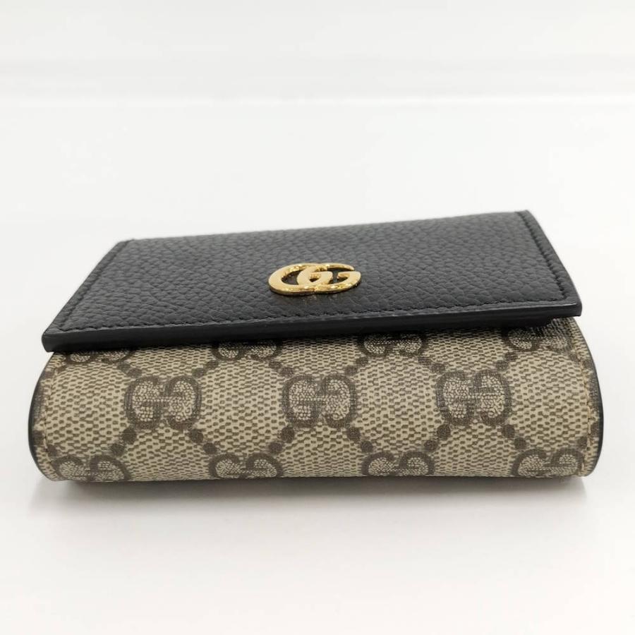 GUCCI（グッチ） GUCCI GGマーモント 二つ折り財布 レザー PVC 742360