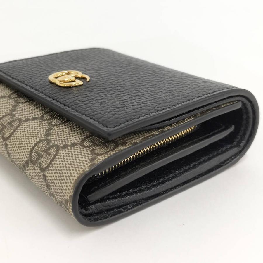 GUCCI（グッチ） GUCCI GGマーモント 二つ折り財布 レザー PVC 742360