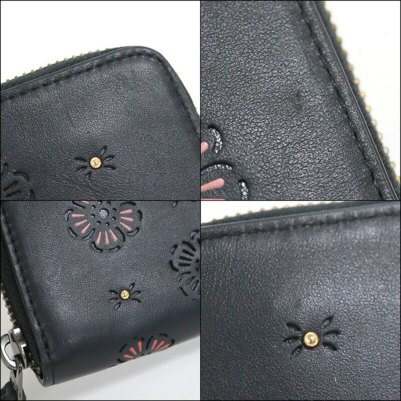 COACH コーチ アコーディオンジップウォレット 長財布 ティーローズ