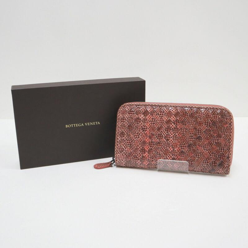 BOTTEGA VENETA ボッテガヴェネタ 長財布 イントレチャート リザード