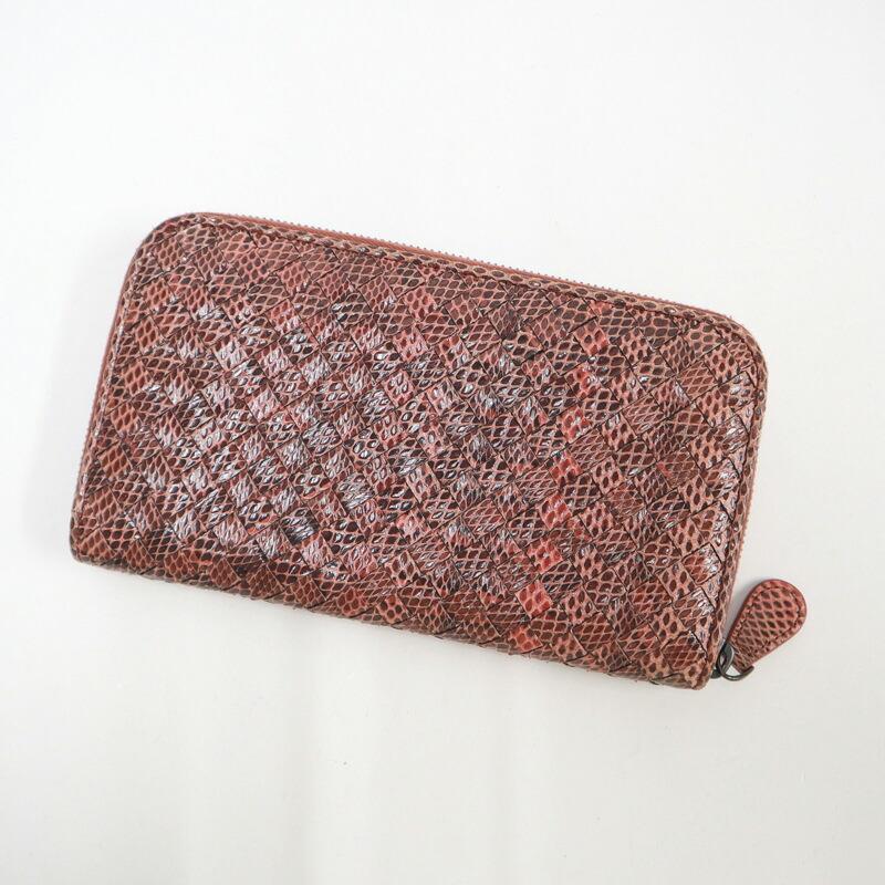 BOTTEGA VENETA ボッテガヴェネタ 長財布 イントレチャート リザード