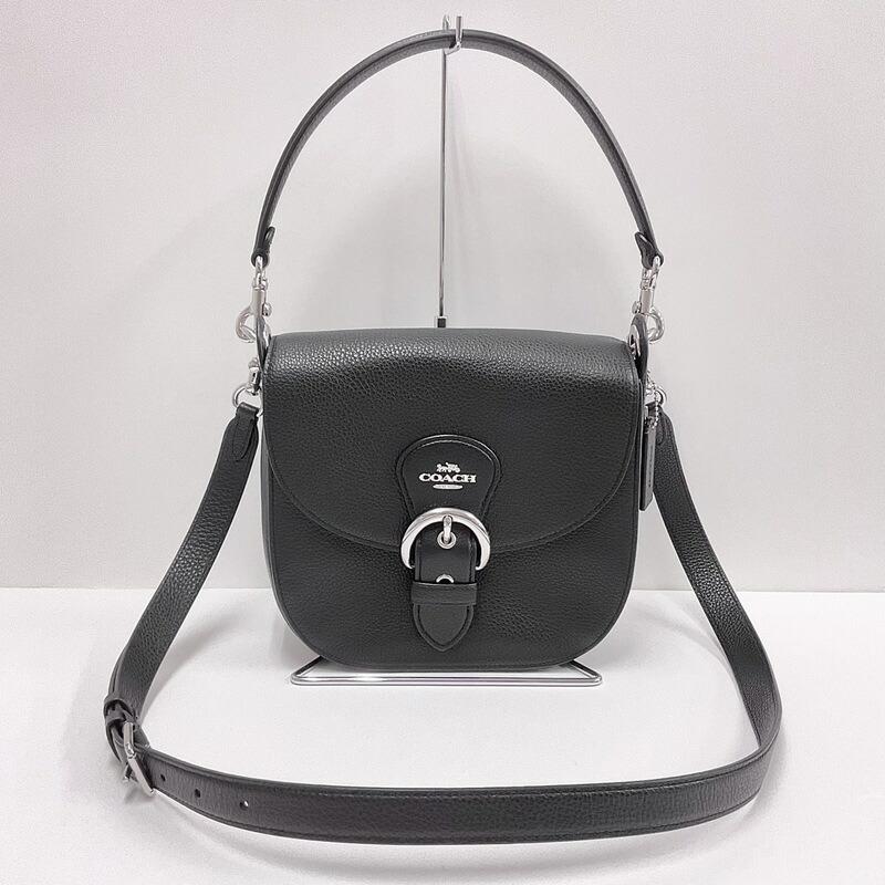 COACH コーチ クリオ ショルダーバッグ ブラック レザー C5686 : JJ