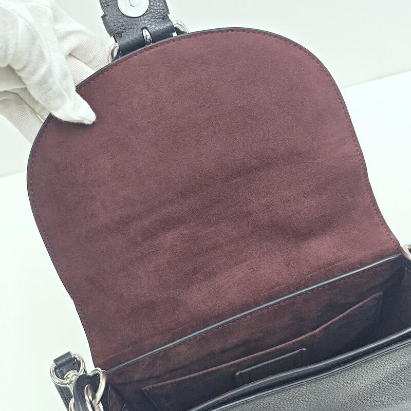 COACH コーチ クリオ ショルダーバッグ ブラック レザー C5686 : JJ 