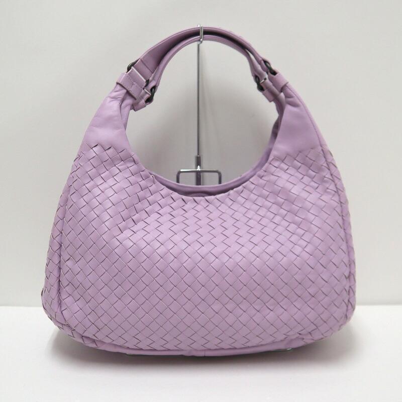 Bottega Veneta イントレチャート ハンドバッグ パープル BOTTEGA VENETA ボッテガヴェネタ カンパーナ ハンドバッグ イントレ