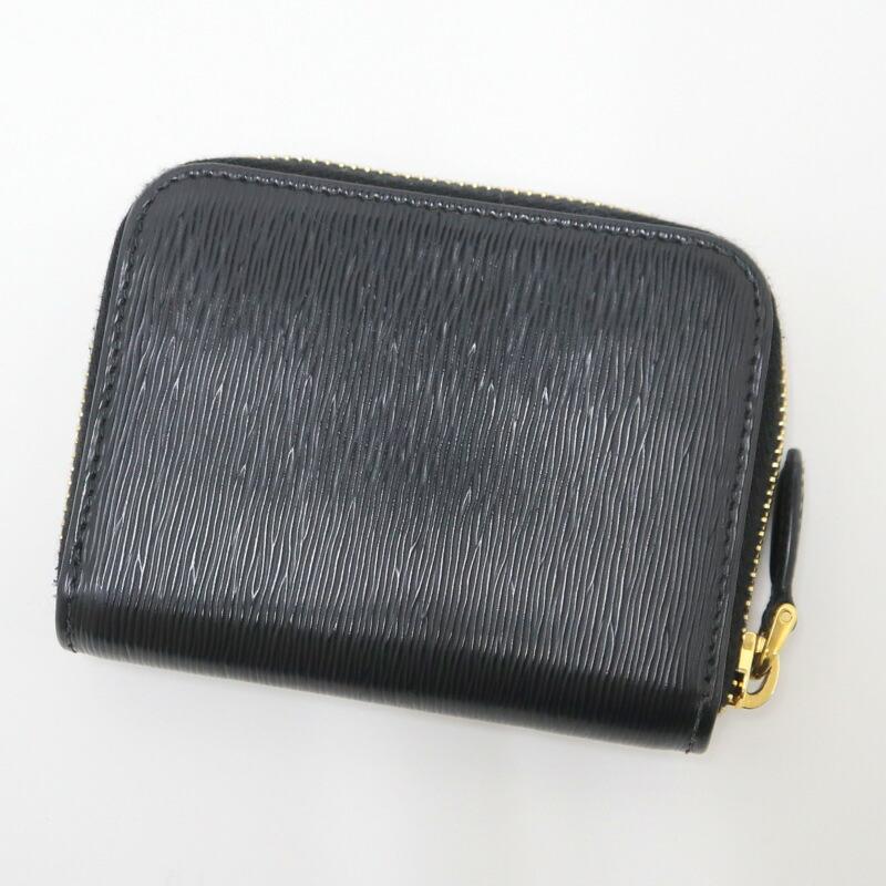 PRADA プラダ コインケース レザー ブラック×ゴールド金具 : JJ