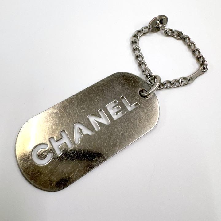 CHANEL シャネル キーホルダー ロゴプレート SV925 シルバー 05V : JJ