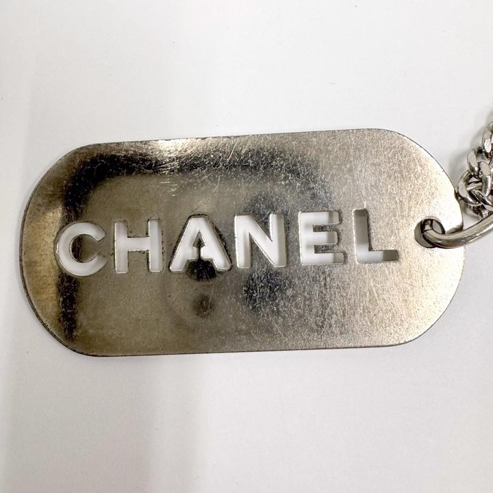 CHANEL シャネル キーホルダー ロゴプレート SV925 シルバー 05V : JJ