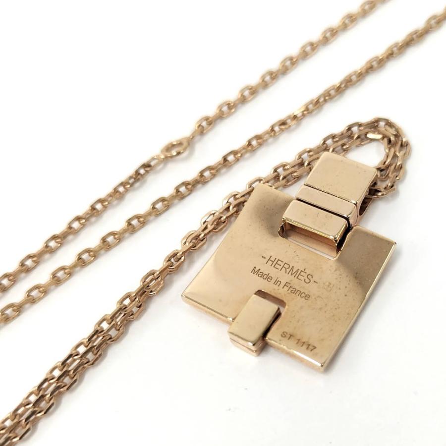 HERMES（エルメス） アイリーン ネックレス ゴールド ブラック メッキ 