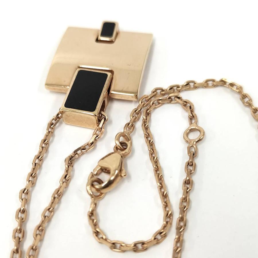 HERMES（エルメス） アイリーン ネックレス ゴールド ブラック メッキ 