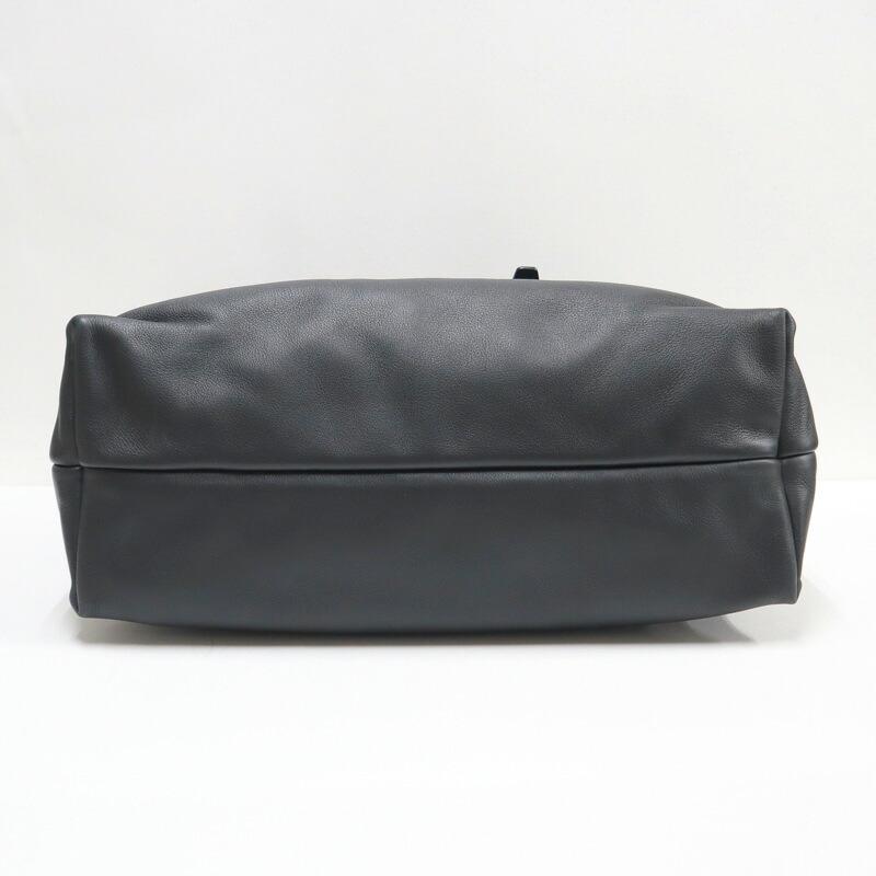 S.Ferragamo フェラガモ トートバッグ レザー ブラック×シルバー金具