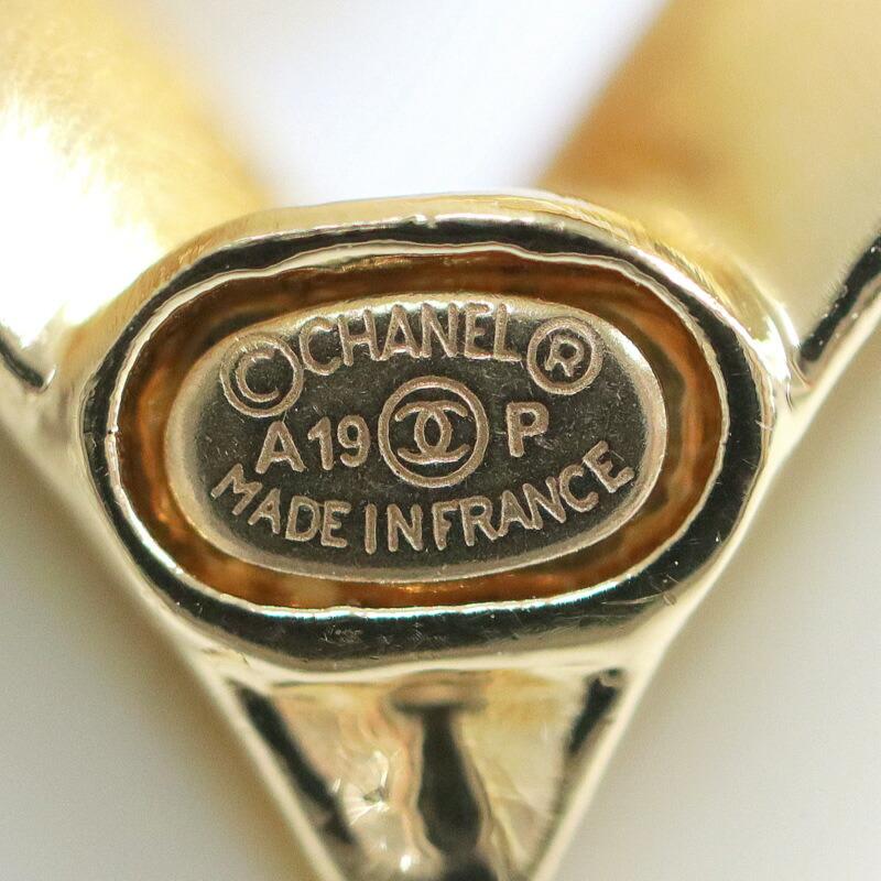 CHANEL シャネル ハートブローチ CC GP ゴールド×ベージュ A19P : JJ