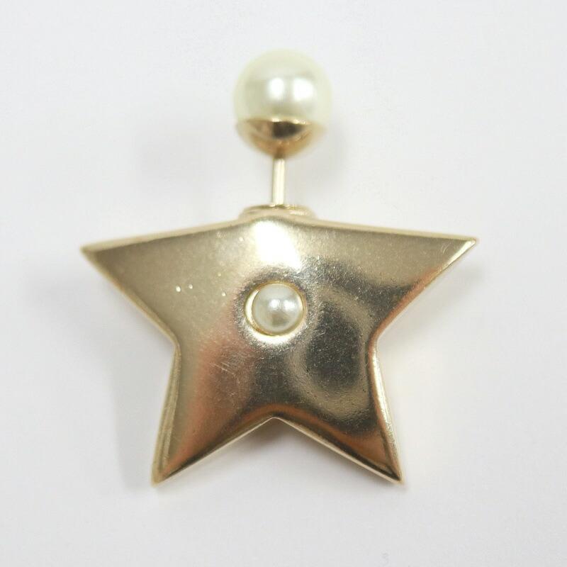 Dior ディオール スターキャッチコスチュームパールピアス ホワイト×ゴールド GP_2