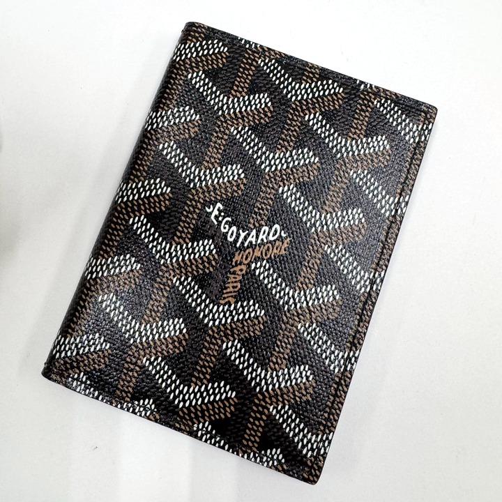 GOYARD ゴヤール サンマルク カードケース レザー ブラック×ブラウン