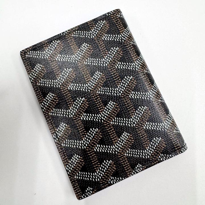 GOYARD ゴヤール サンマルク カードケース レザー ブラック×ブラウン