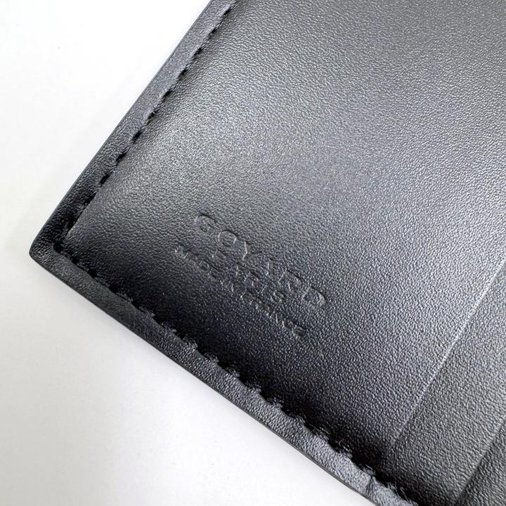 GOYARD ゴヤール サンマルク カードケース レザー ブラック×ブラウン