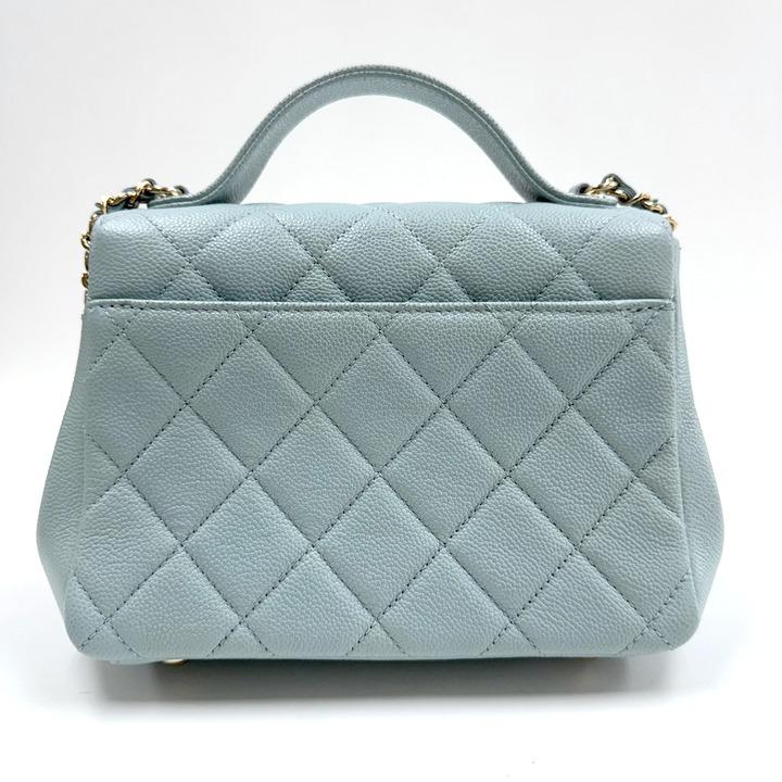【CHANEL】　シャネル　キャビアスキン　マトラッセ・アフィニティ・スモール　２WAYバッグ CHANEL シャネル マトラッセアフィニティスモール2WAYバッグ ライト