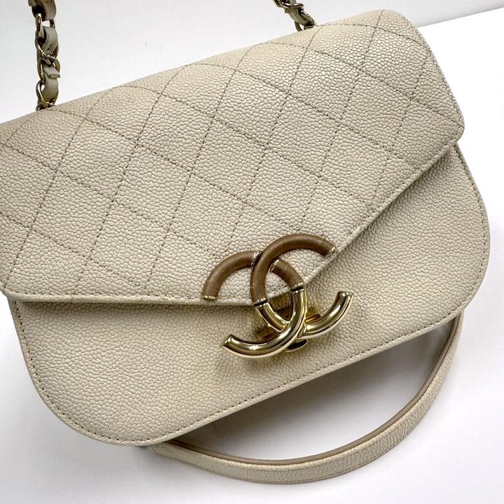 CHANEL シャネル ココマーク・トップハンドル 2WAYバッグ キャビア