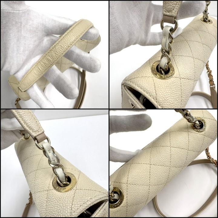 CHANEL シャネル ココマーク・トップハンドル 2WAYバッグ キャビア