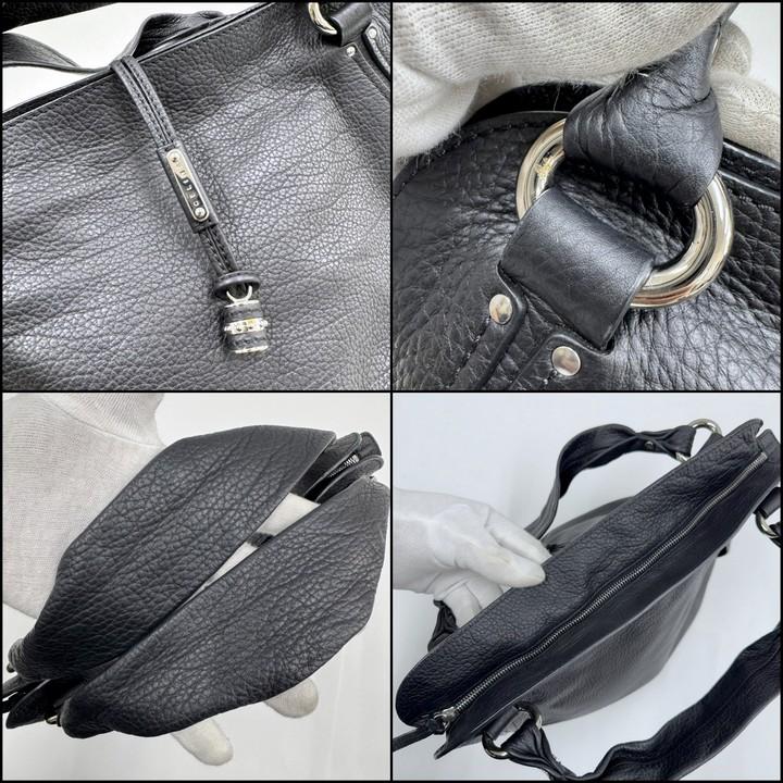 CELINE セリーヌ ビタースウィート ハンドバッグ ブラック レザー : JJ