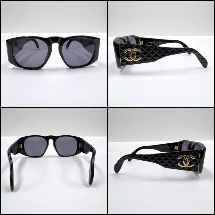 CHANEL シャネル サングラス マトラッセ×ココマーク ブラック×ゴールド