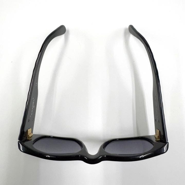 CHANEL シャネル サングラス マトラッセ×ココマーク ブラック×ゴールド