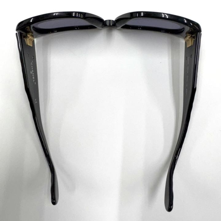 CHANEL シャネル サングラス マトラッセ×ココマーク ブラック×ゴールド