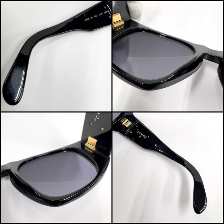 CHANEL シャネル サングラス マトラッセ ココマーク ゴールド ブラック CHANEL シャネル サングラス マトラッセ×ココマーク ブラック×ゴールド