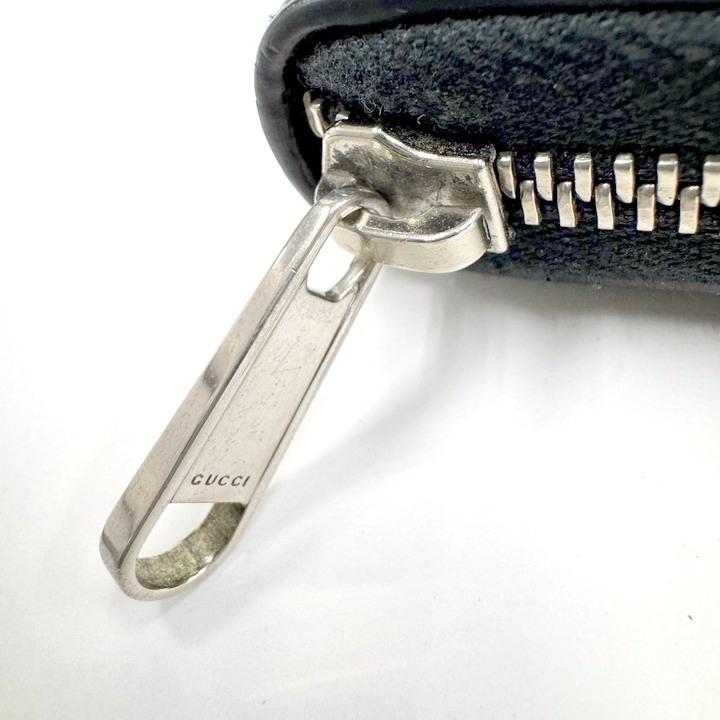 GUCCI グッチ ジップアラウンドオーガナイザー GGエンボス ブラック