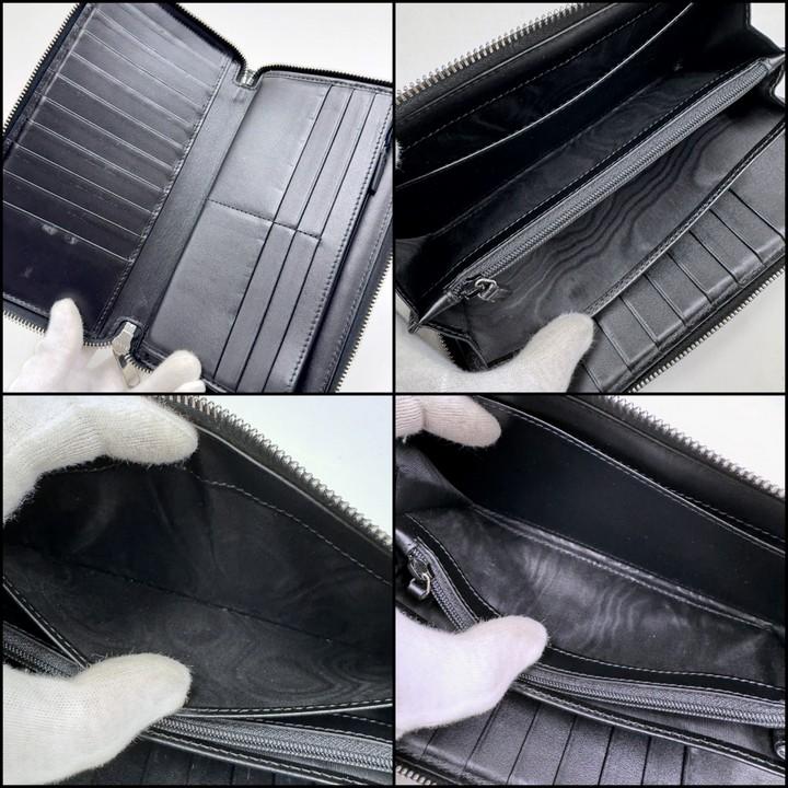 GUCCI グッチ ジップアラウンドオーガナイザー GGエンボス ブラック