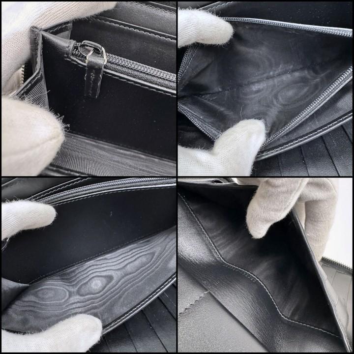 GUCCI グッチ ジップアラウンドオーガナイザー GGエンボス ブラック