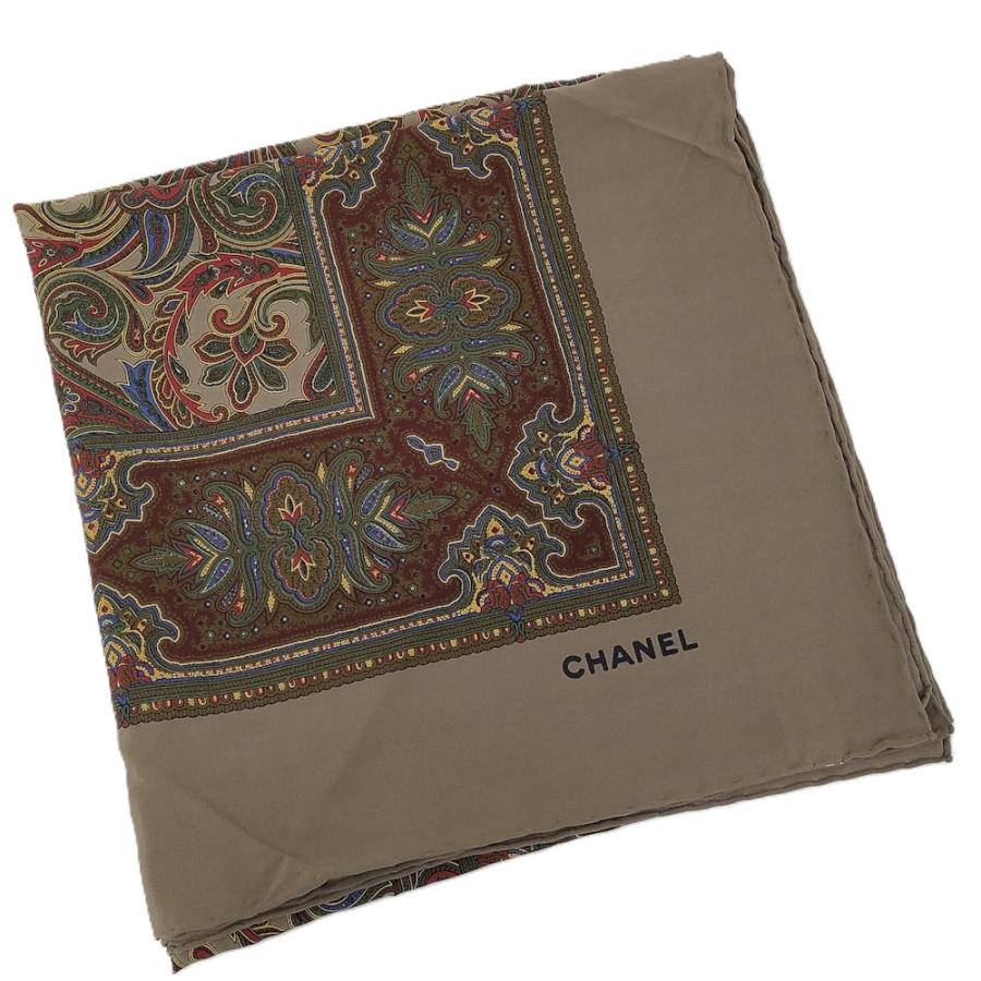 CHANEL 大判スカーフ CHANEL（シャネル） 大判スカーフ ペイズリー柄 シルク マルチカラー