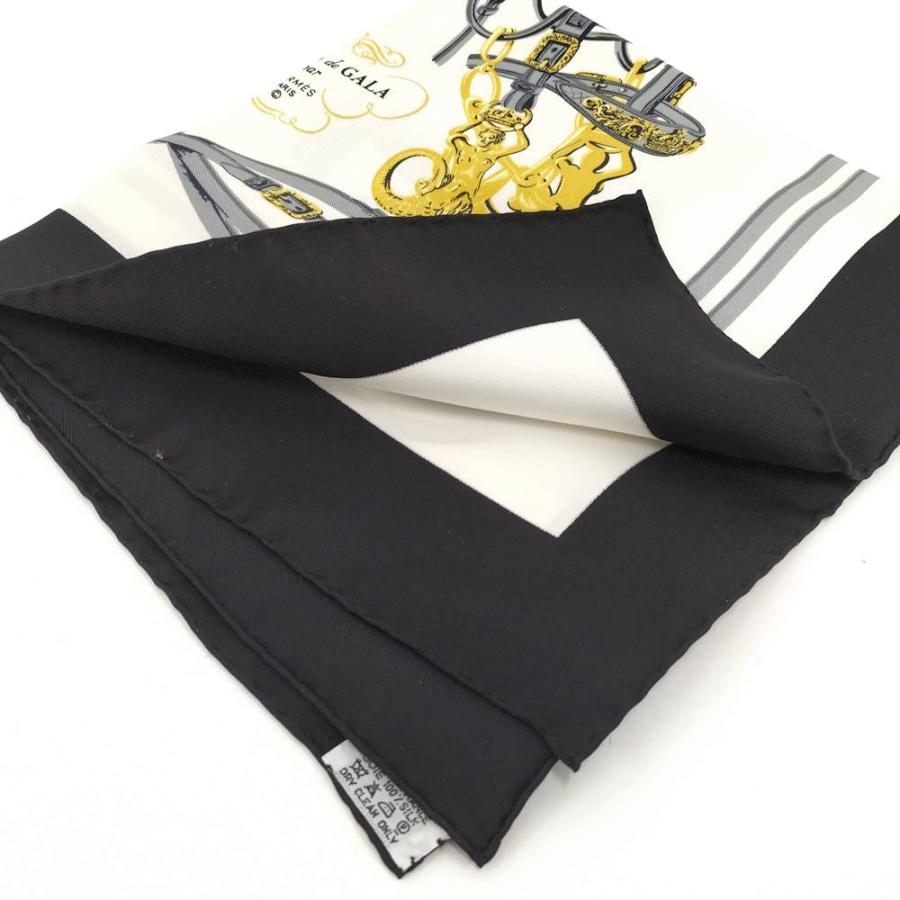【新品未使用】エルメス 式典用馬勒 BRIDES de GALA カレ45 HERMES（エルメス） カレ45 スカーフ BRIDES DE GALA 式典用馬勒