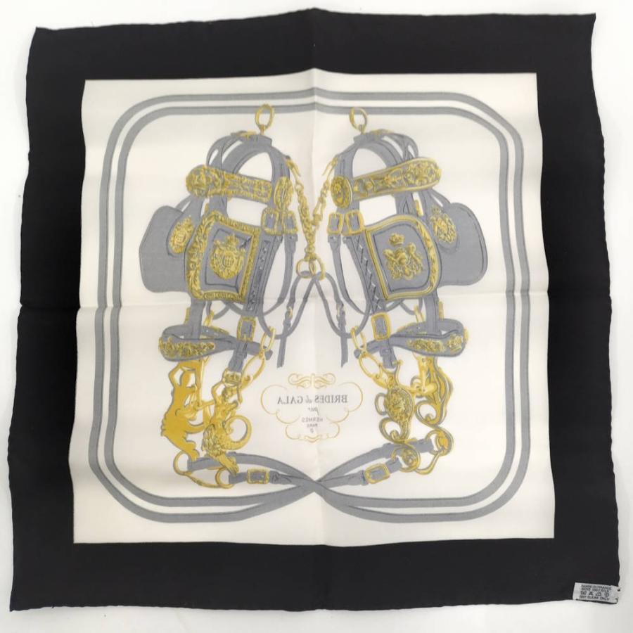 ◇エルメス◇カレ 45/BRIDES DE GALA/式典用の馬勒/スカーフ HERMES（エルメス） カレ45 スカーフ BRIDES DE GALA 式典用馬勒