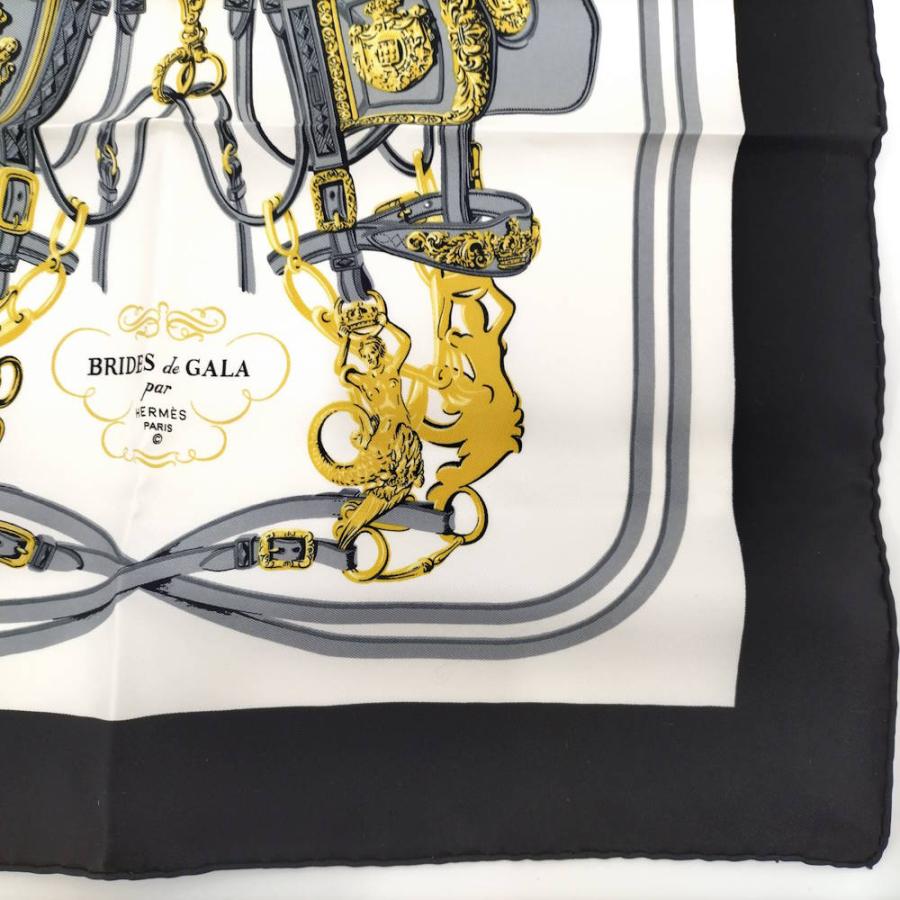 【新品未使用】エルメス 式典用馬勒 BRIDES de GALA カレ45 HERMES（エルメス） カレ45 スカーフ BRIDES DE GALA 式典用馬勒