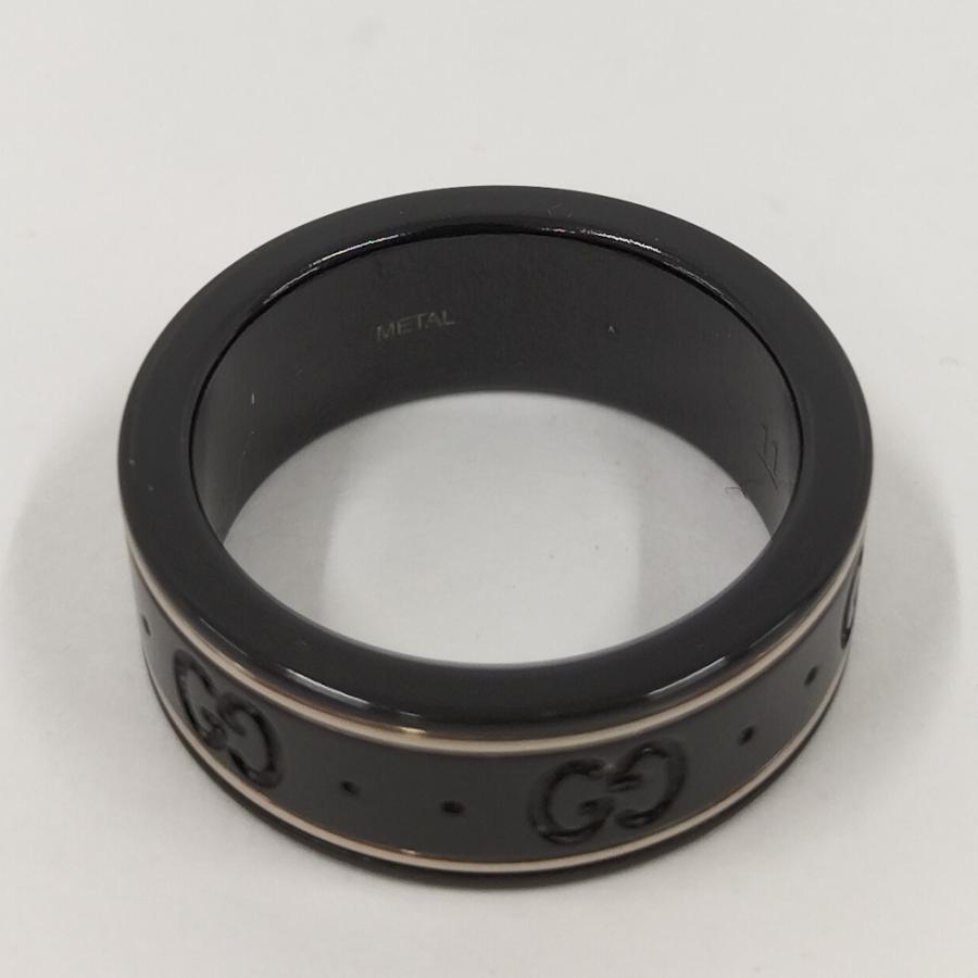 GUCCI（グッチ） アイコンリング セラミック メタル 750WG K18WG 