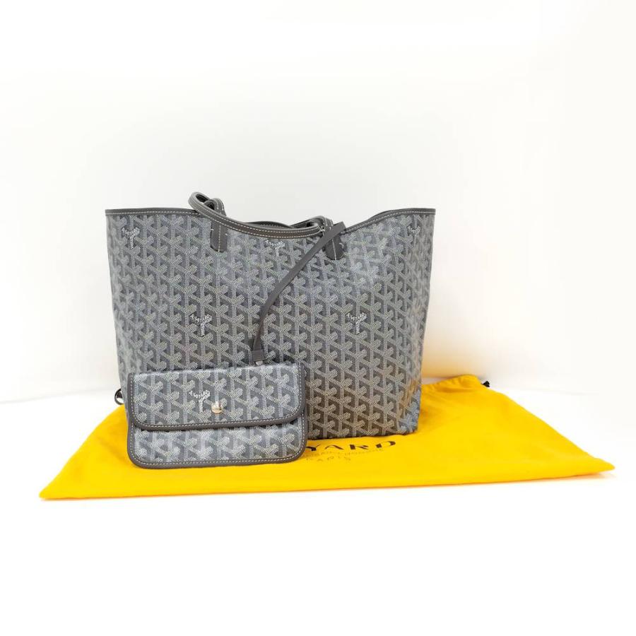 GOYARD ゴヤール サンルイPM トートバッグ グレー系 PVC GOYARD（ゴヤール） サンルイPM トートバッグ PVC グレー : JJ