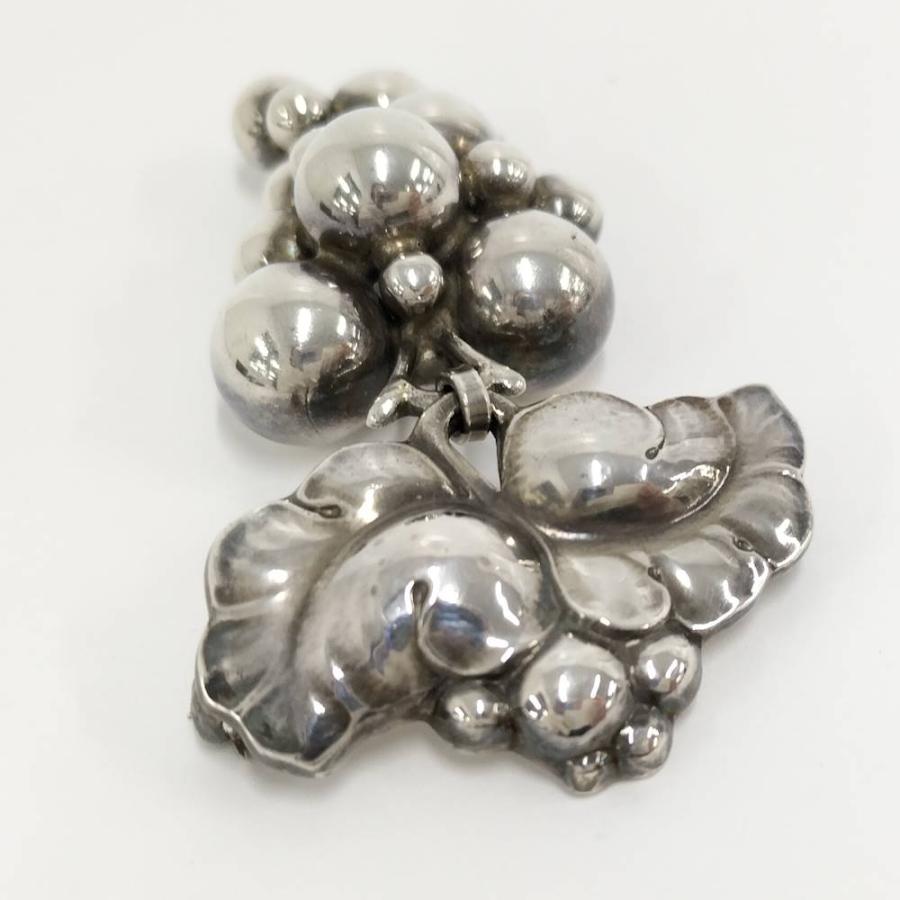 Georg Jensen ブローチ ムーンライト グレープ SV925 シルバー : JJ